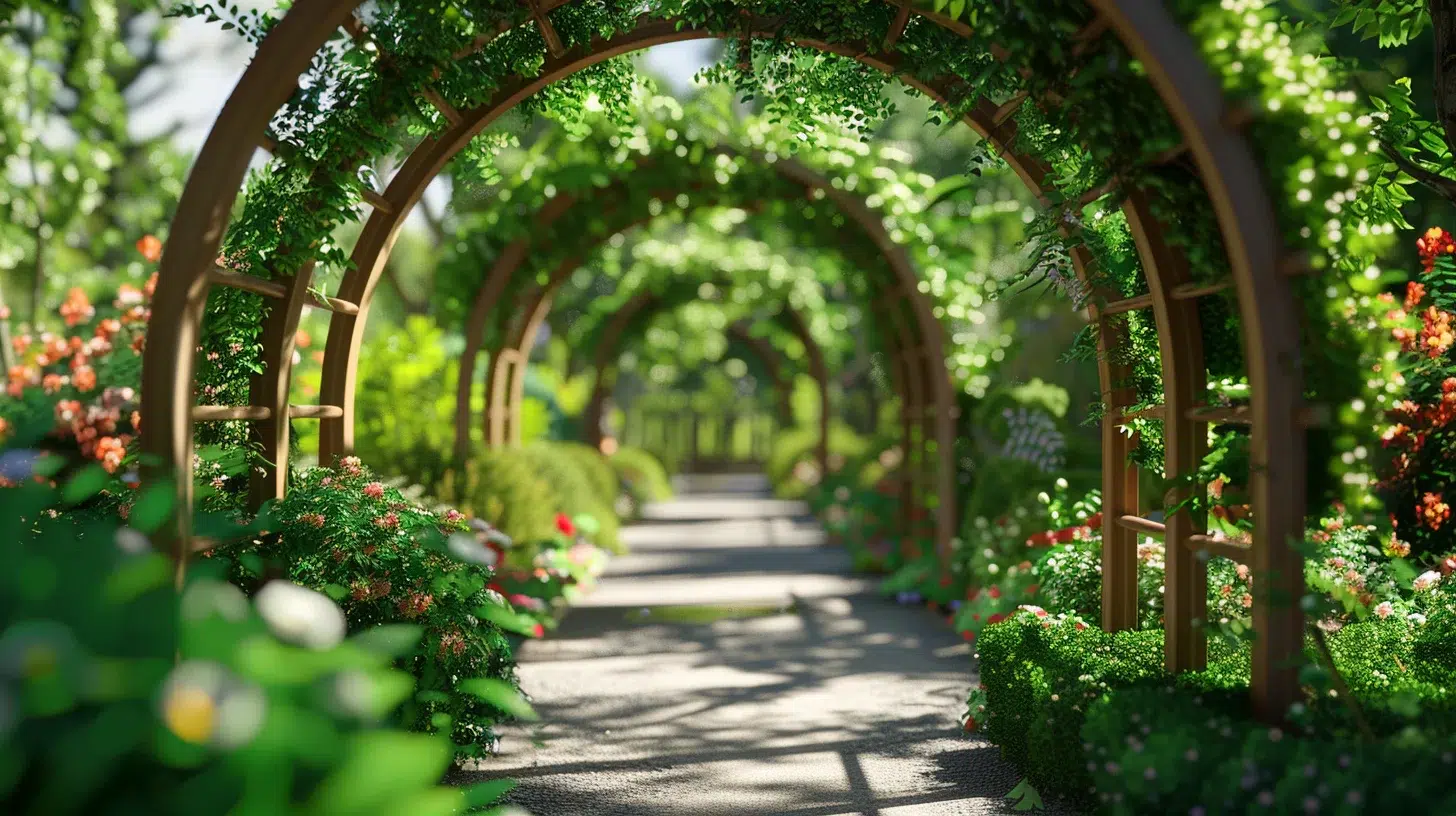 conception arches de jardin