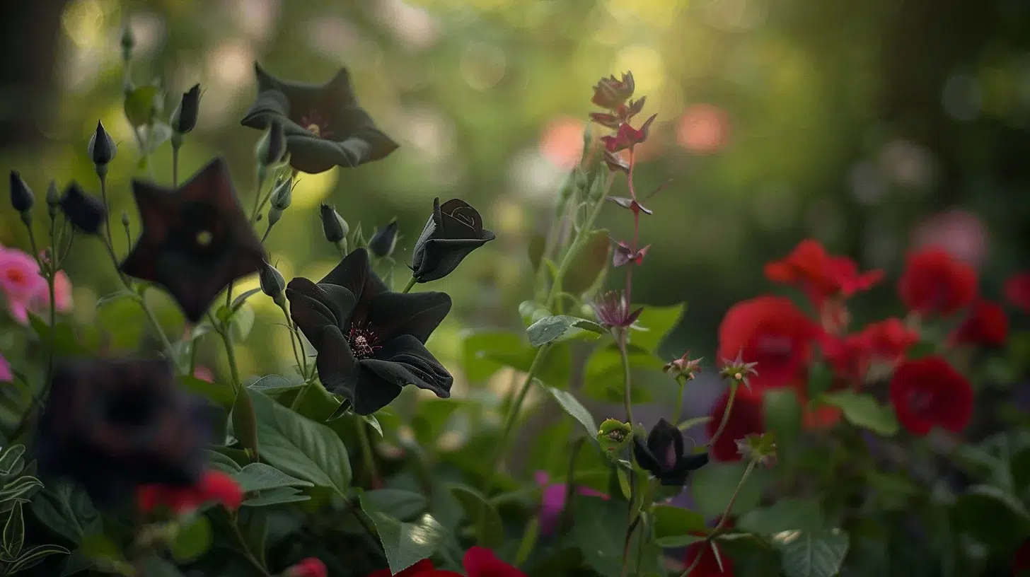 variétés fleurs noires